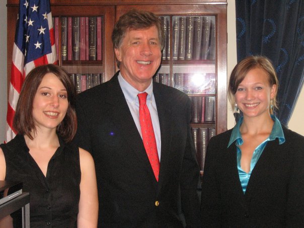 Joy, Congressman Jim Ramstad, and Serena meet in Washington DC to discuss Mental Health Parity